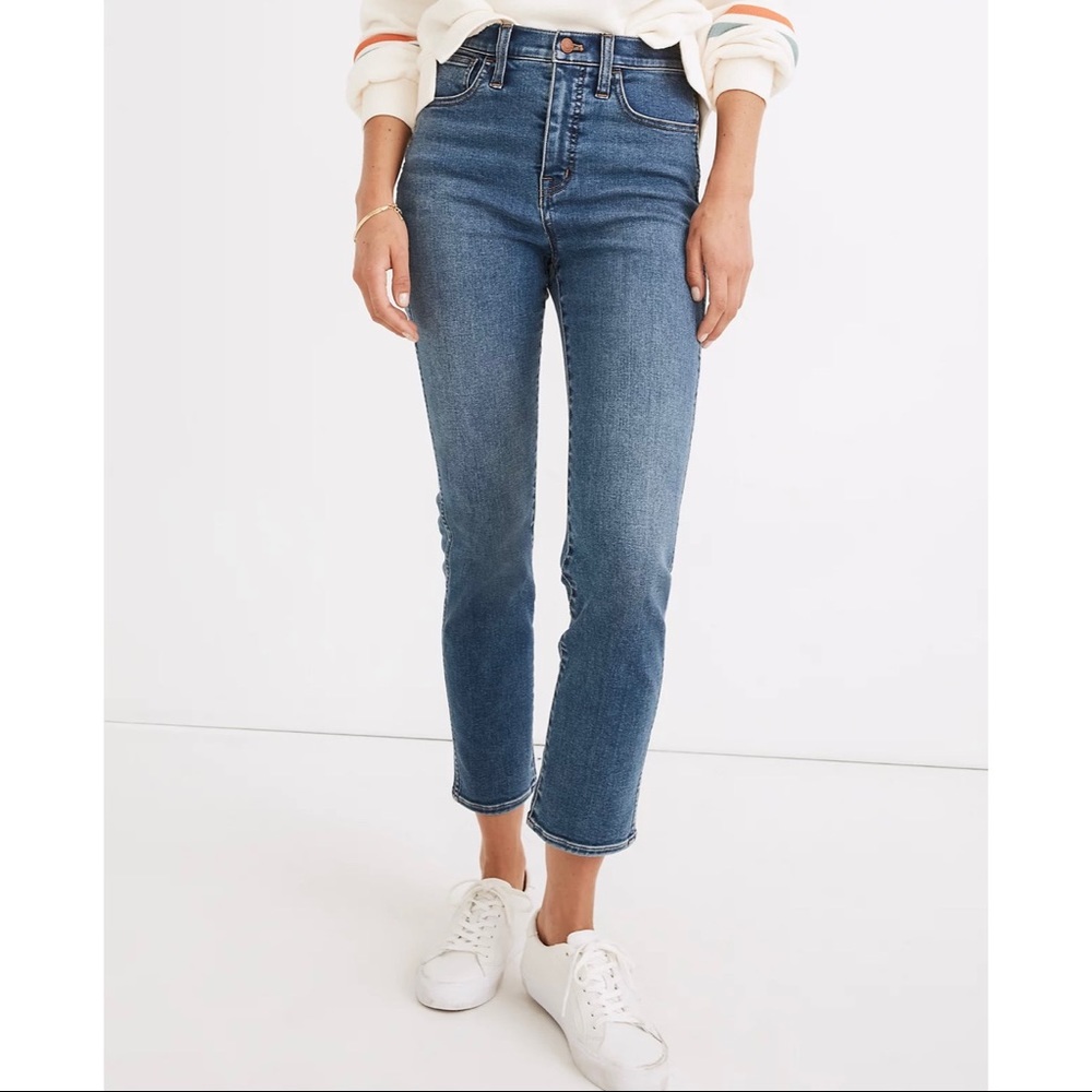 Madewell Slim Straight Jeans High Waisted